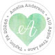Watercolor Heart Round Address Labels in a Jar Image 4 of 7